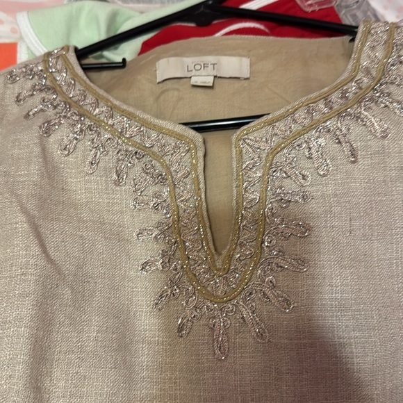 Tan Loft sleeveless dress - Picture 3 of 8